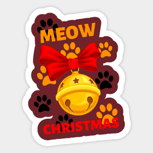 Meow Christmas Sticker